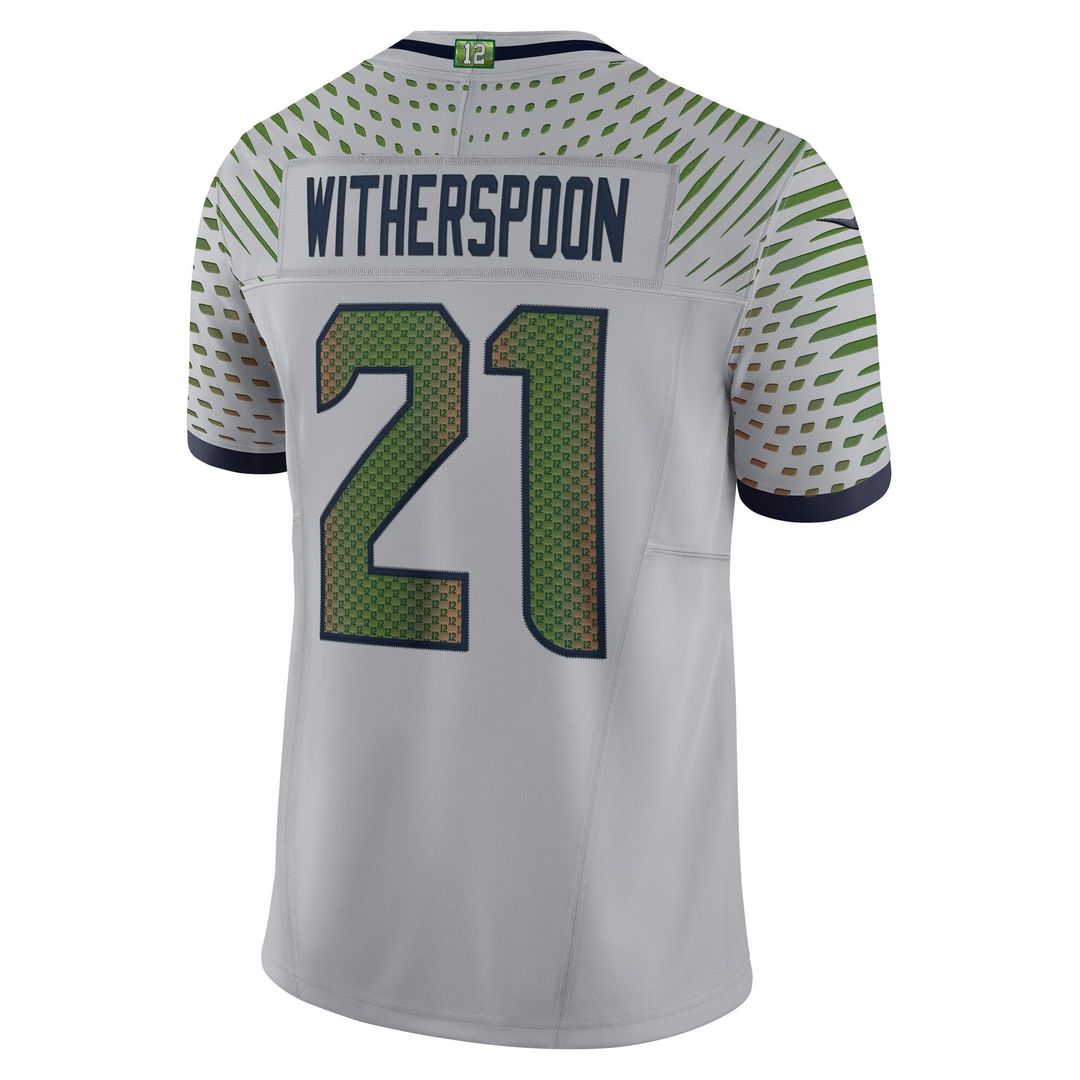 Men's Nike Seattle Seahawks Devon Witherspoon Wolf Gray 2025 Rivalries Collection Stitched Limited NFL Jersey