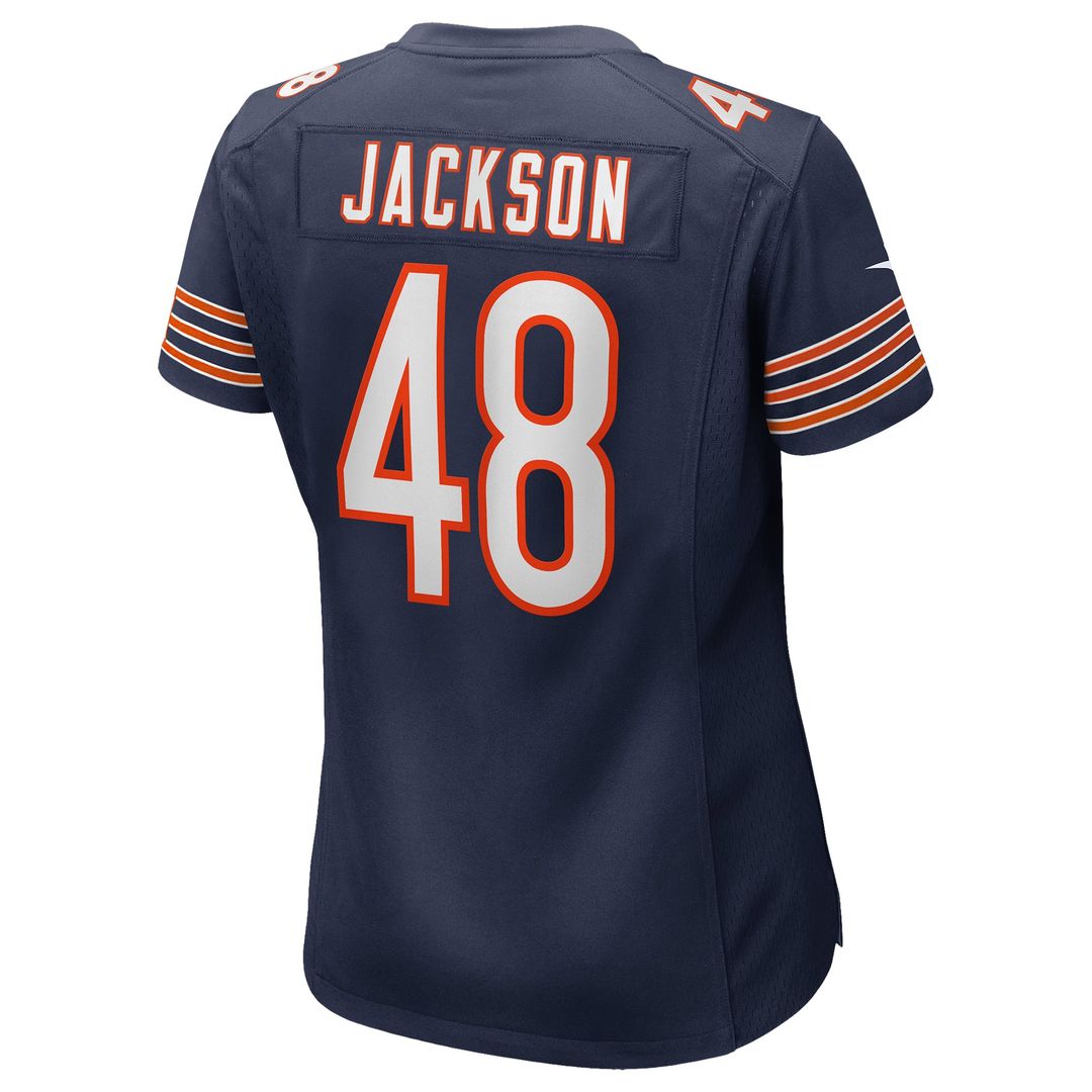 Women's Nike Chicago Bears D'Marco Jackson Navy Team Game NFL Jersey