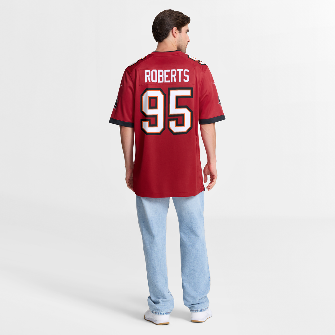 Men's Nike Tampa Bay Buccaneers Elijah Roberts Red Team Game NFL Jersey