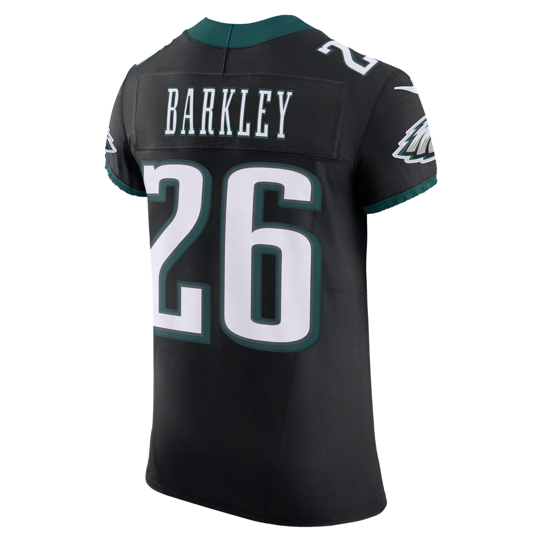Men's Nike Philadelphia Eagles Saquon Barkley Black Alternate Vapor F.U.S.E. Elite NFL Jersey