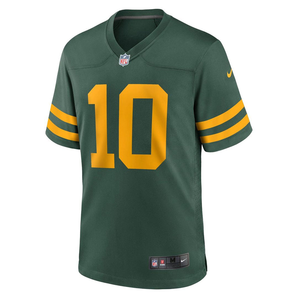 Men's Nike Green Bay Packers Jordan Love Green Alternate Game NFL Jersey