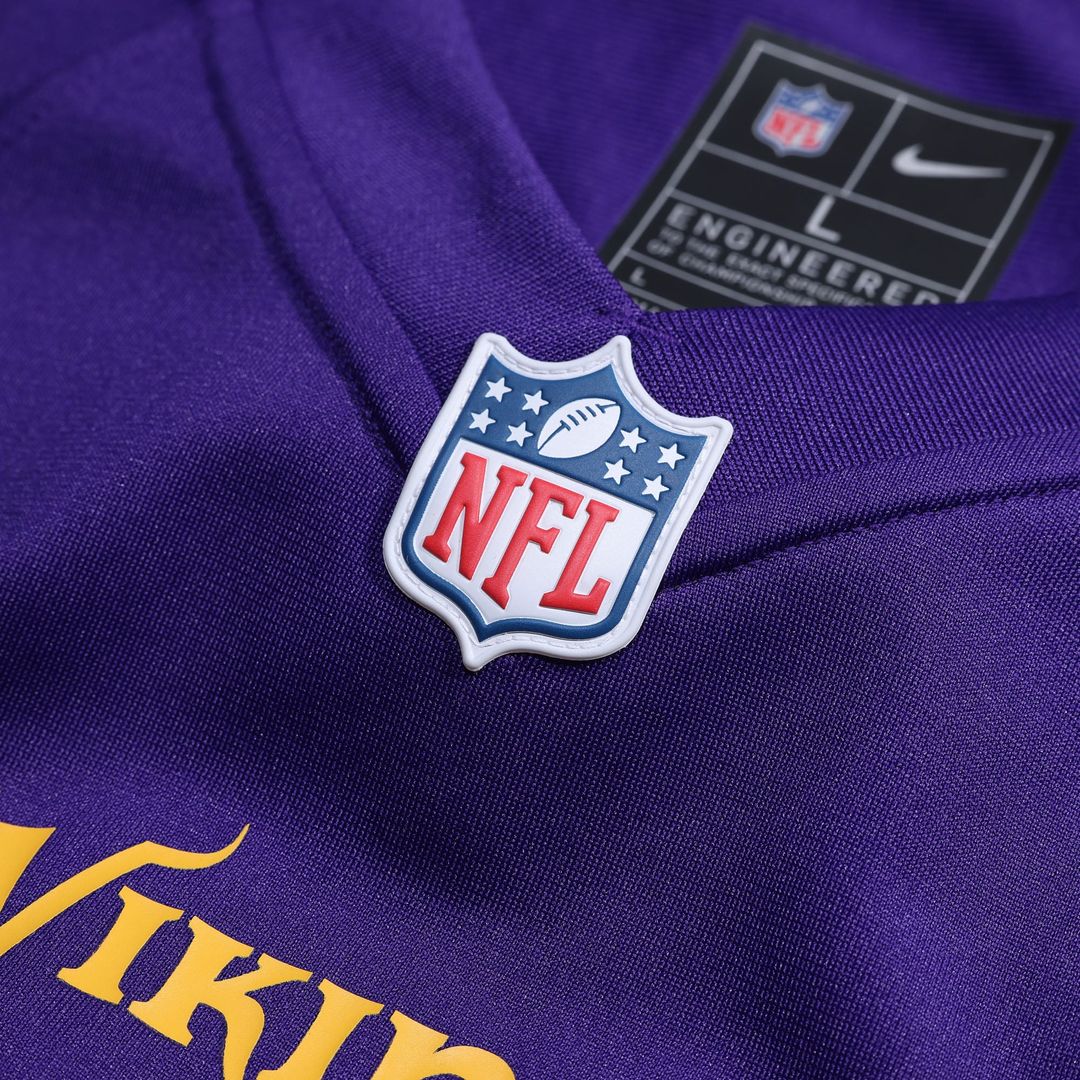 Men's Nike Minnesota Vikings Brian Asamoah II Purple Game NFL Jersey