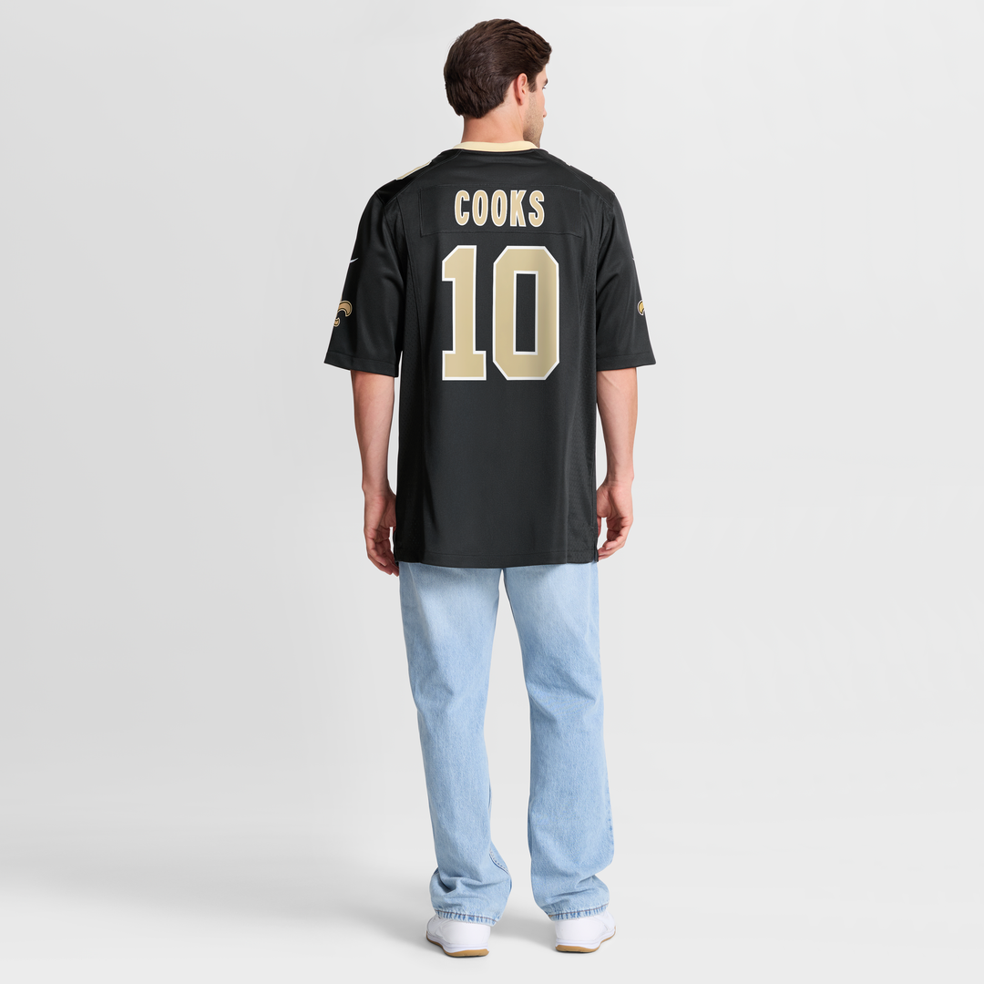 Men's Nike New Orleans Saints Brandin Cooks Black Team Game NFL Jersey