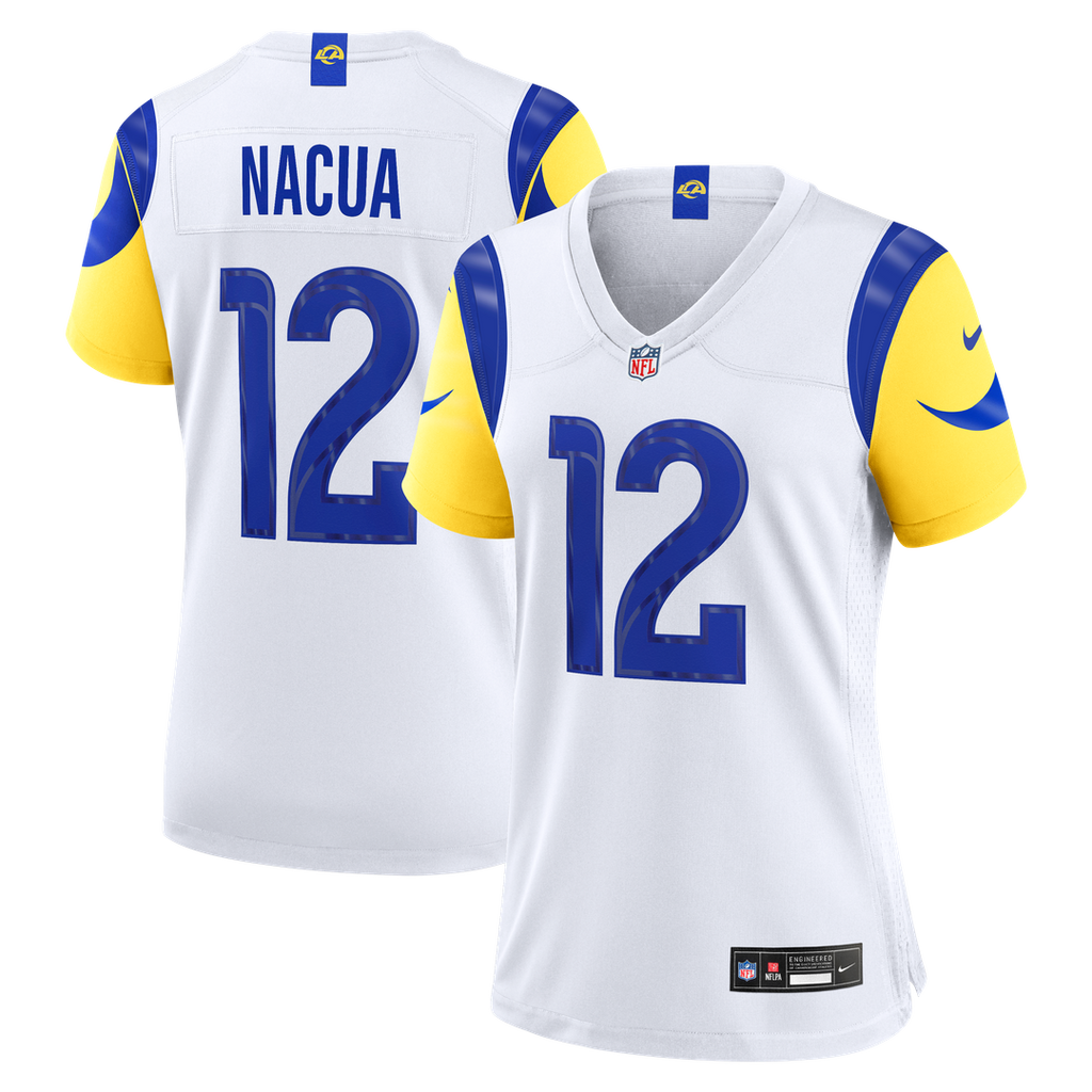 Women's Nike Los Angeles Rams Puka Nacua White Game NFL Jersey