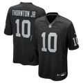 Men's Nike Las Vegas Raiders Dont'e Thornton Jr. Black Team Game NFL Jersey