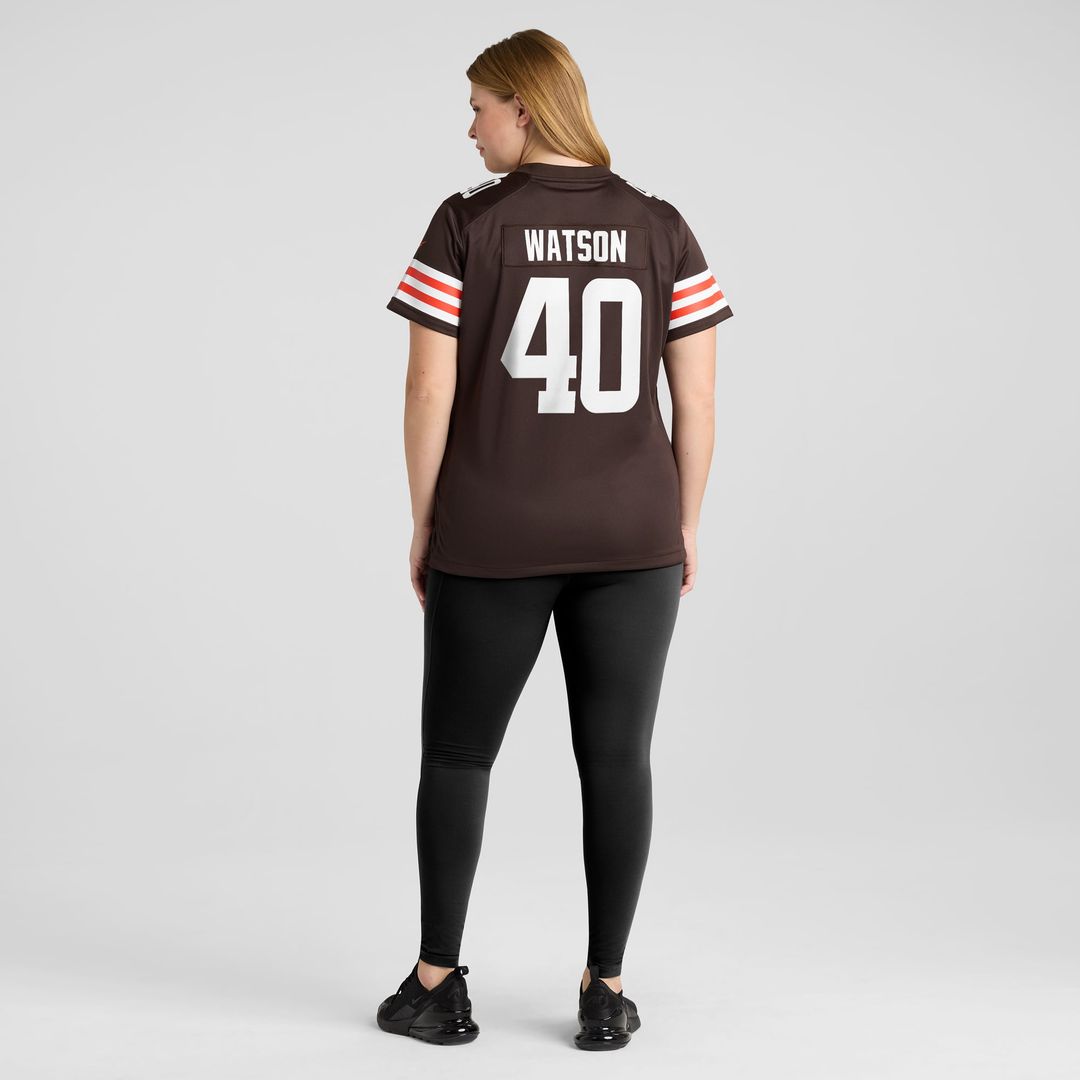 Women's Nike Cleveland Browns Nathaniel Watson Brown Game NFL Jersey