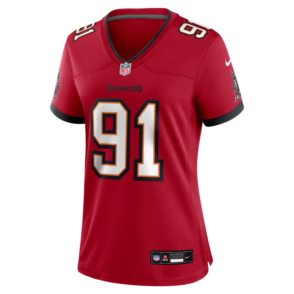 Women's Nike Tampa Bay Buccaneers A'Shawn Robinson Red Team Game NFL Jersey
