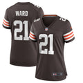 Women's Nike Cleveland Browns Denzel Ward Brown Player Game NFL Jersey