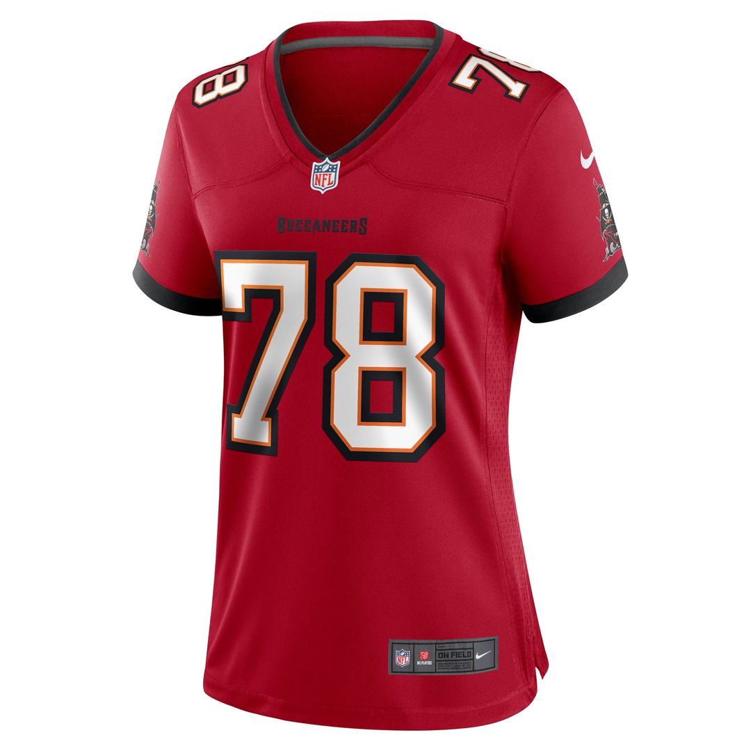 Women's Nike Tampa Bay Buccaneers Tristan Wirfs Red Team Game NFL Jersey