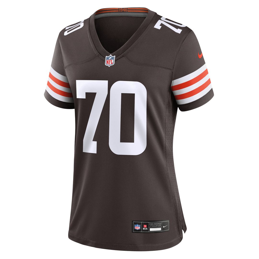 Women's Nike Cleveland Browns Zak Zinter Brown Game NFL Jersey