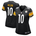 Women's Nike Pittsburgh Steelers Roman Wilson Black Team Game NFL Jersey