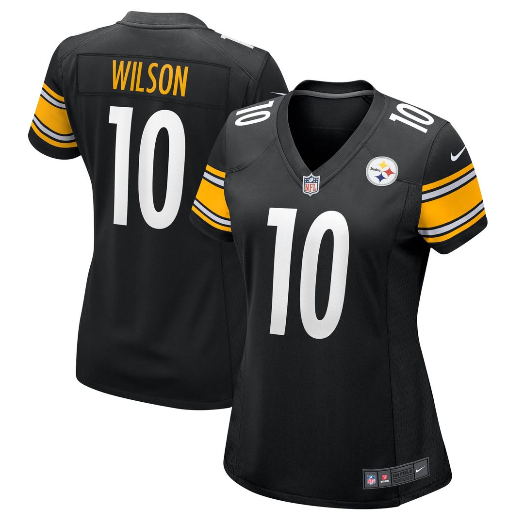 Women's Nike Pittsburgh Steelers Roman Wilson Black Team Game NFL Jersey