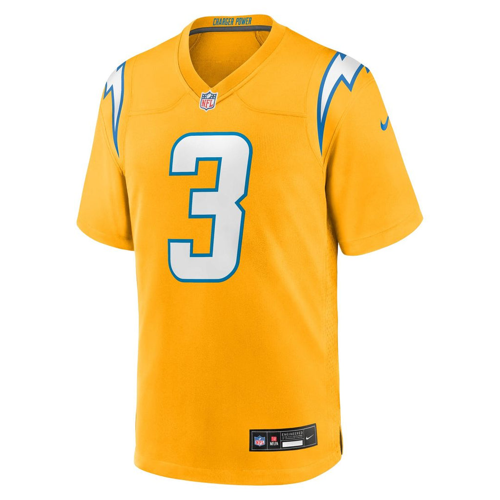 Youth Nike Los Angeles Chargers Derwin James Jr. Gold Alternate Charger Power Game Player NFL Jersey
