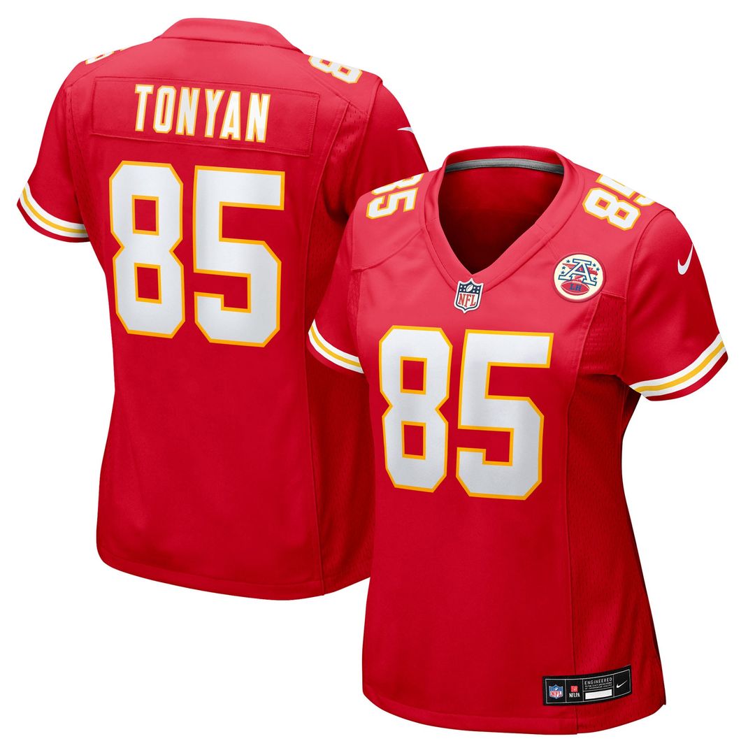 Women's Nike Kansas City Chiefs Robert Tonyan Red Team Game NFL Jersey