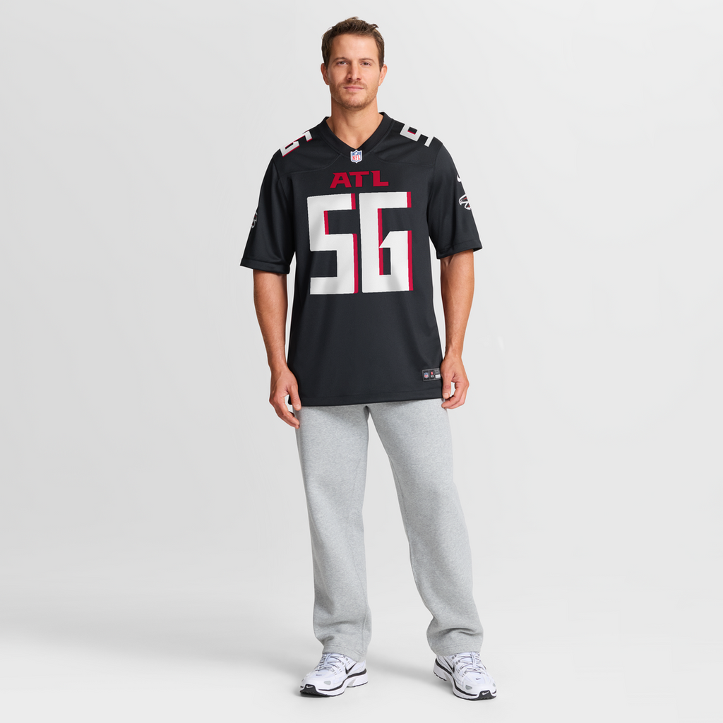 Men's Nike Atlanta Falcons Leonard Floyd Black Team Game NFL Jersey