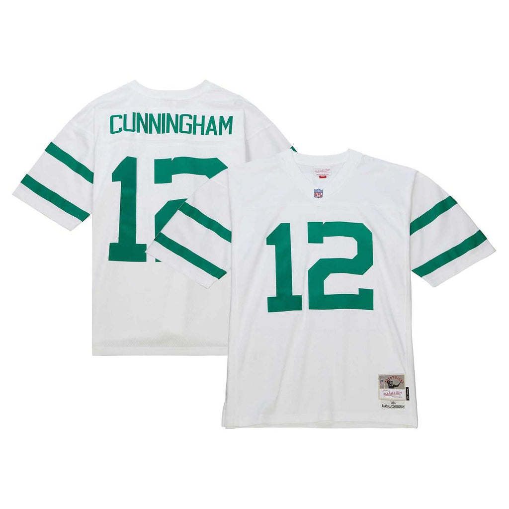 Men's Mitchell & Ness Philadelphia Eagles Randall Cunningham White Legacy Replica NFL Jersey