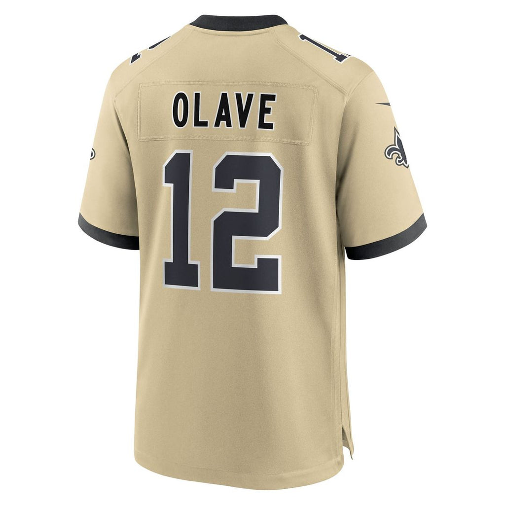 Youth Nike New Orleans Saints Chris Olave Gold Gameday Golds Alternate Game Player NFL Jersey
