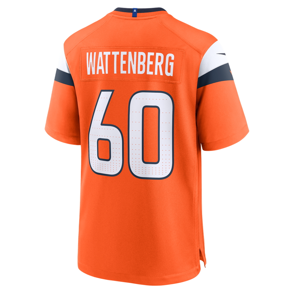 Men's Nike Denver Broncos Luke Wattenberg Orange Team Game NFL Jersey
