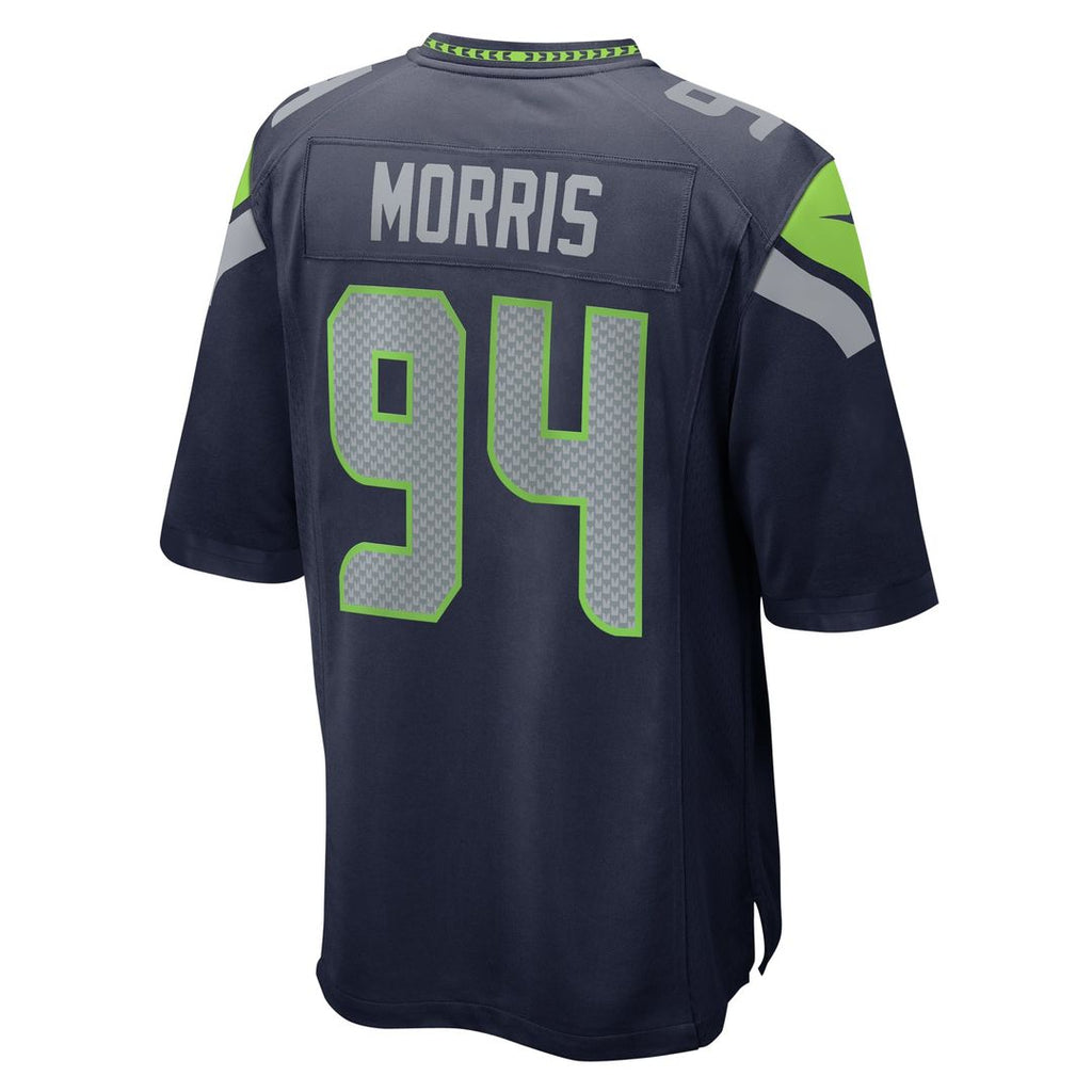 Men's Nike Seattle Seahawks Mike Morris College Navy Game NFL Jersey