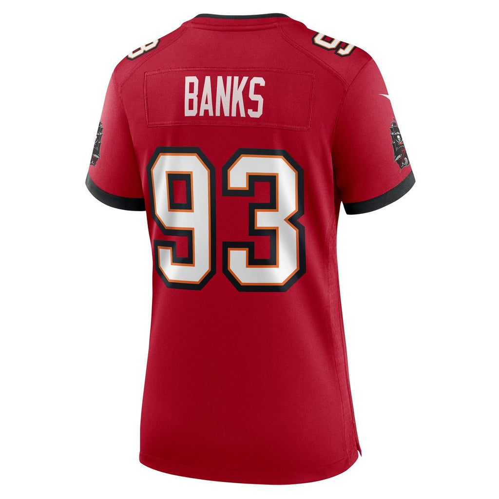 Women's Nike Tampa Bay Buccaneers Eric Banks Red Game NFL Jersey