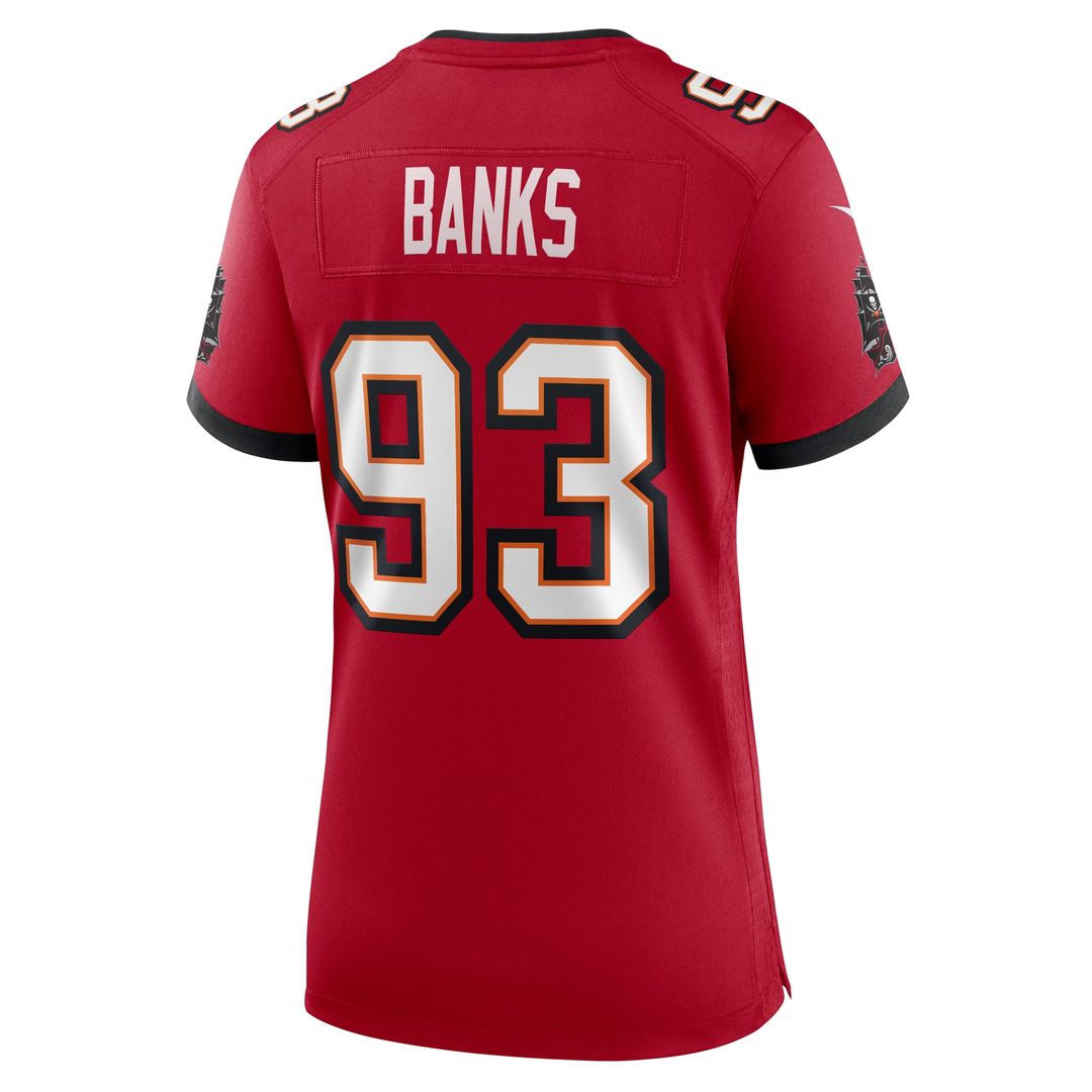 Women's Nike Tampa Bay Buccaneers Eric Banks Red Game NFL Jersey