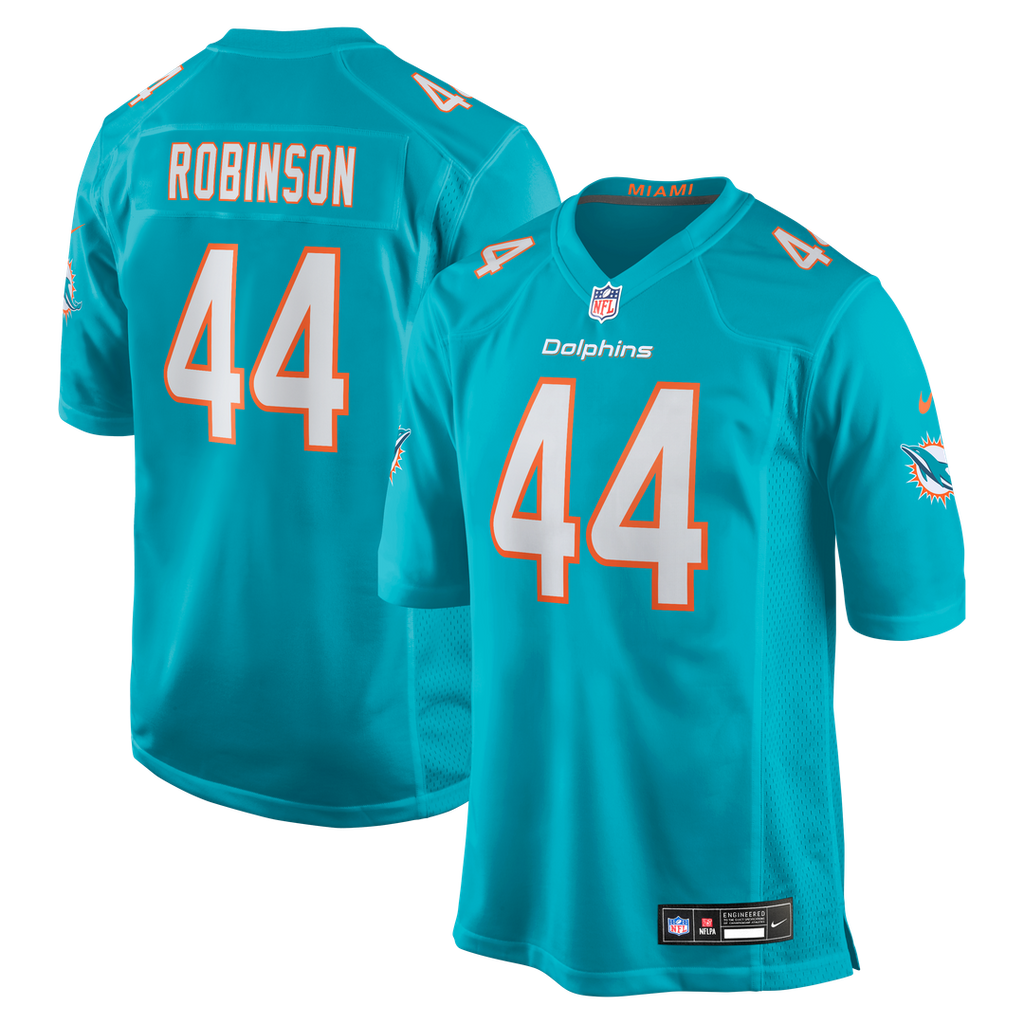 Men's Nike Miami Dolphins Chop Robinson Aqua Game NFL Jersey