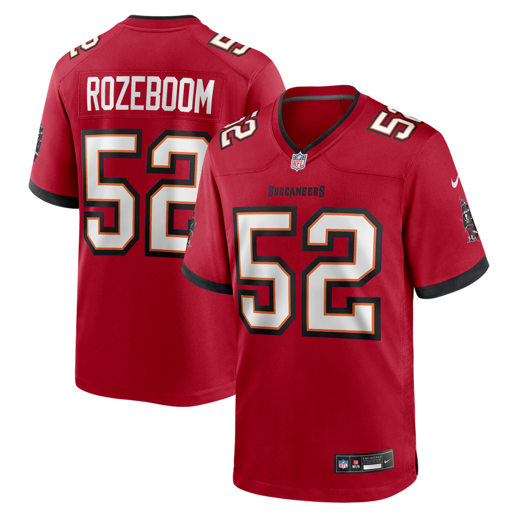 Men's Nike Tampa Bay Buccaneers Christian Rozeboom Red Team Game NFL Jersey
