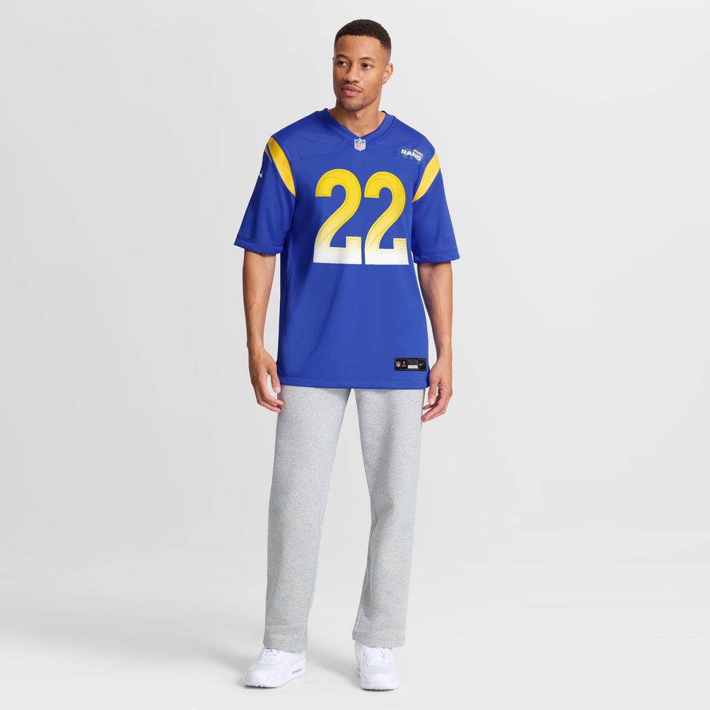 Men's Nike Los Angeles Rams Blake Corum Royal Game Player NFL Jersey