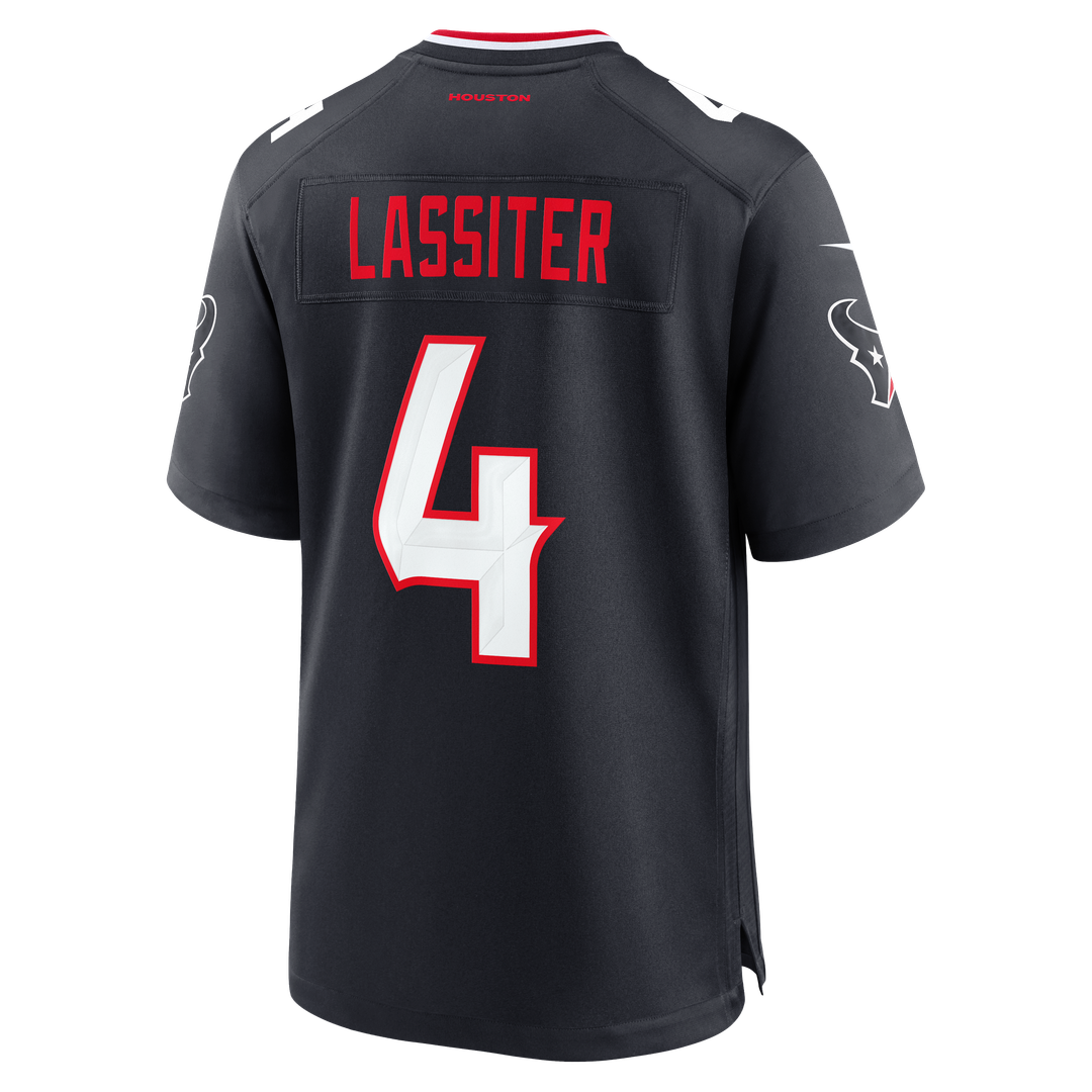 Men's Nike Houston Texans Kamari Lassiter Navy Team Game NFL Jersey