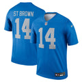 Men's Nike Detroit Lions Amon-Ra St. Brown Blue Legend Player NFL Performance Top