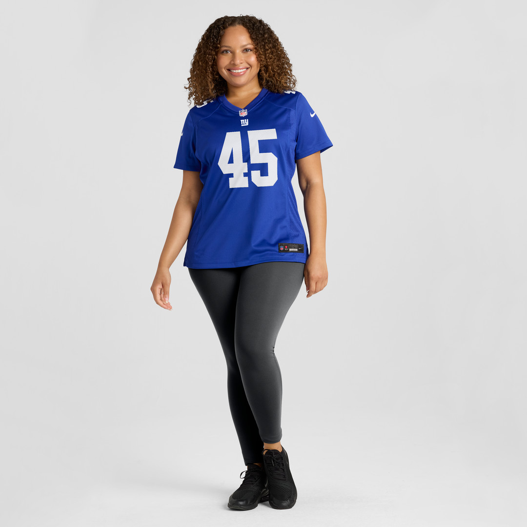 Women's Nike New York Giants Patrick Ricard Royal Team Game NFL Jersey