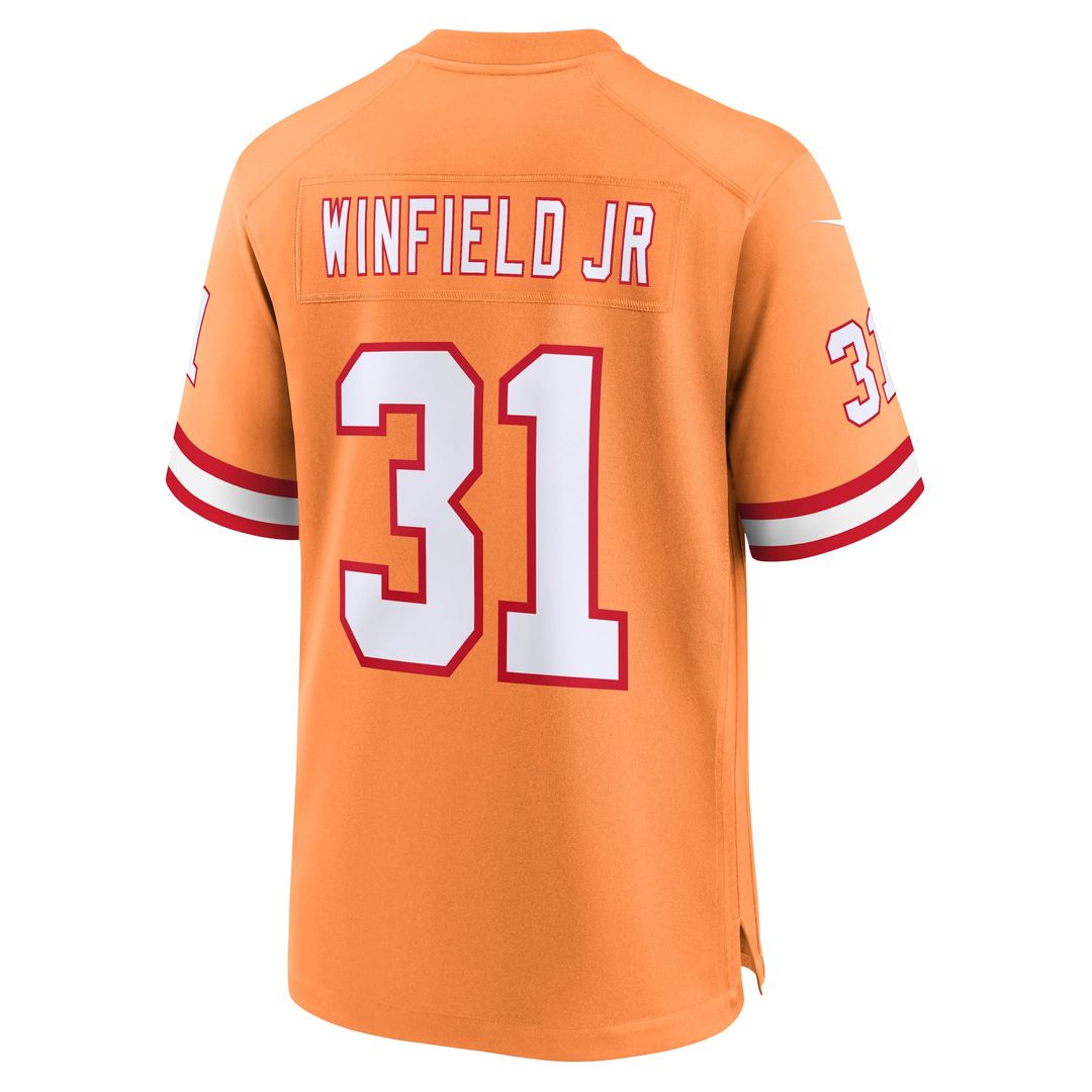 Men's Nike Tampa Bay Buccaneers Antoine Winfield Jr. Orange Throwback Game NFL Jersey
