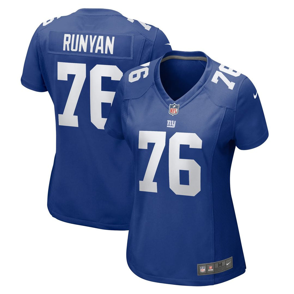 Women's Nike New York Giants Jon Runyan Royal Game NFL Jersey