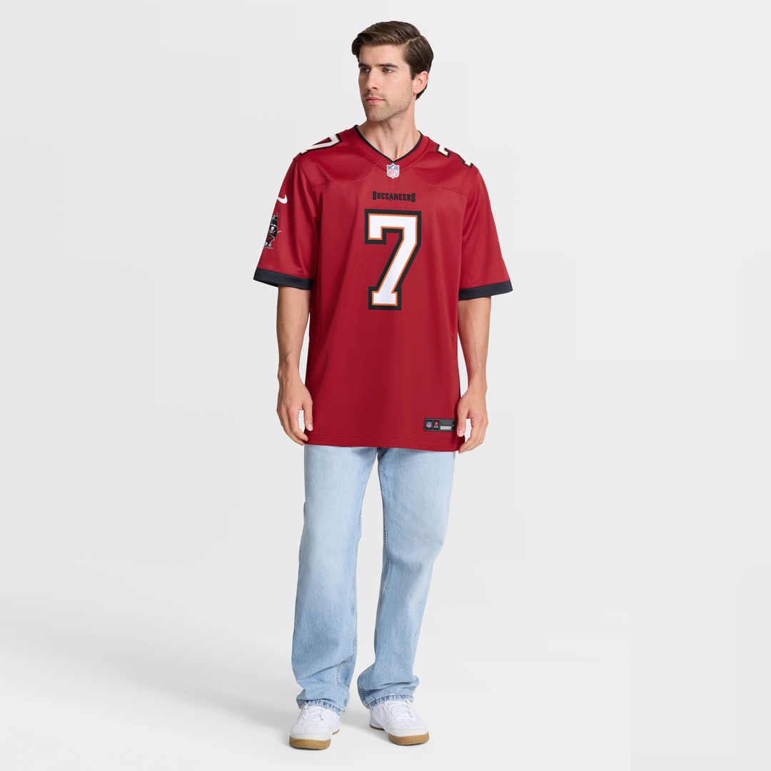 Men's Nike Tampa Bay Buccaneers Bucky Irving White Game NFL Jersey