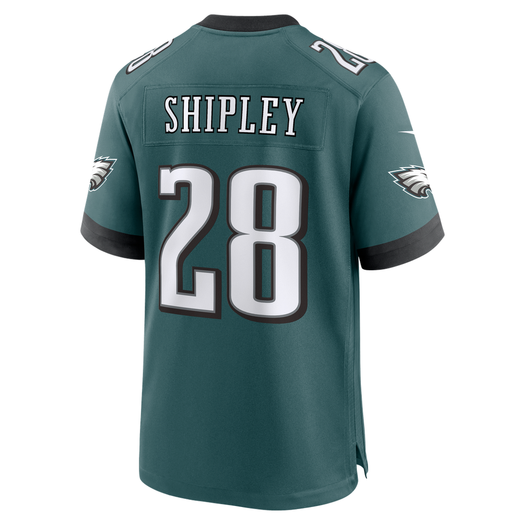 Men's Nike Philadelphia Eagles Will Shipley Midnight Green Team Game NFL Jersey