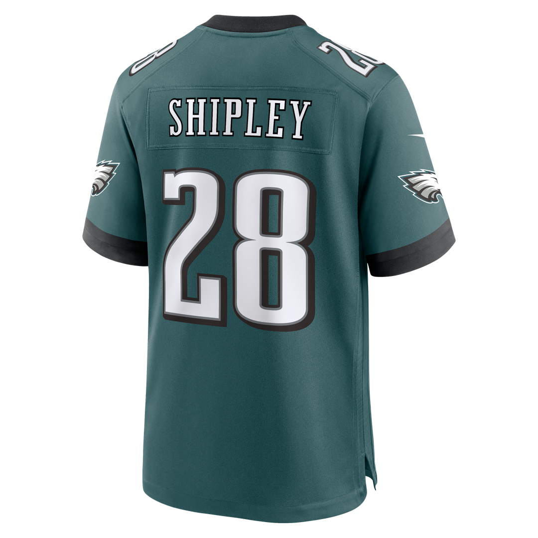 Men's Nike Philadelphia Eagles Will Shipley Midnight Green Team Game NFL Jersey