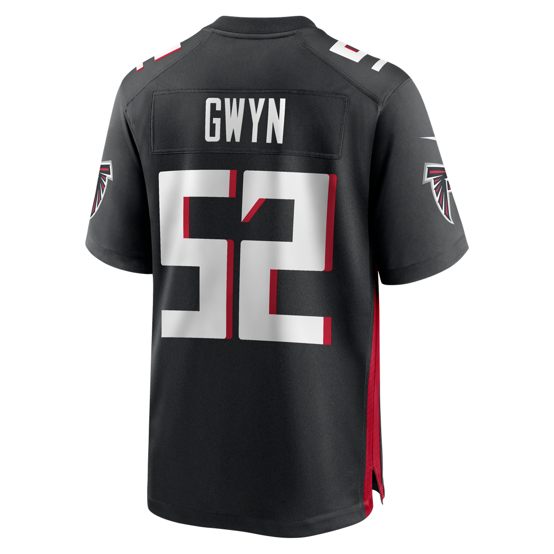 Men's Nike Atlanta Falcons Jovaughn Gwyn Black Team Game NFL Jersey
