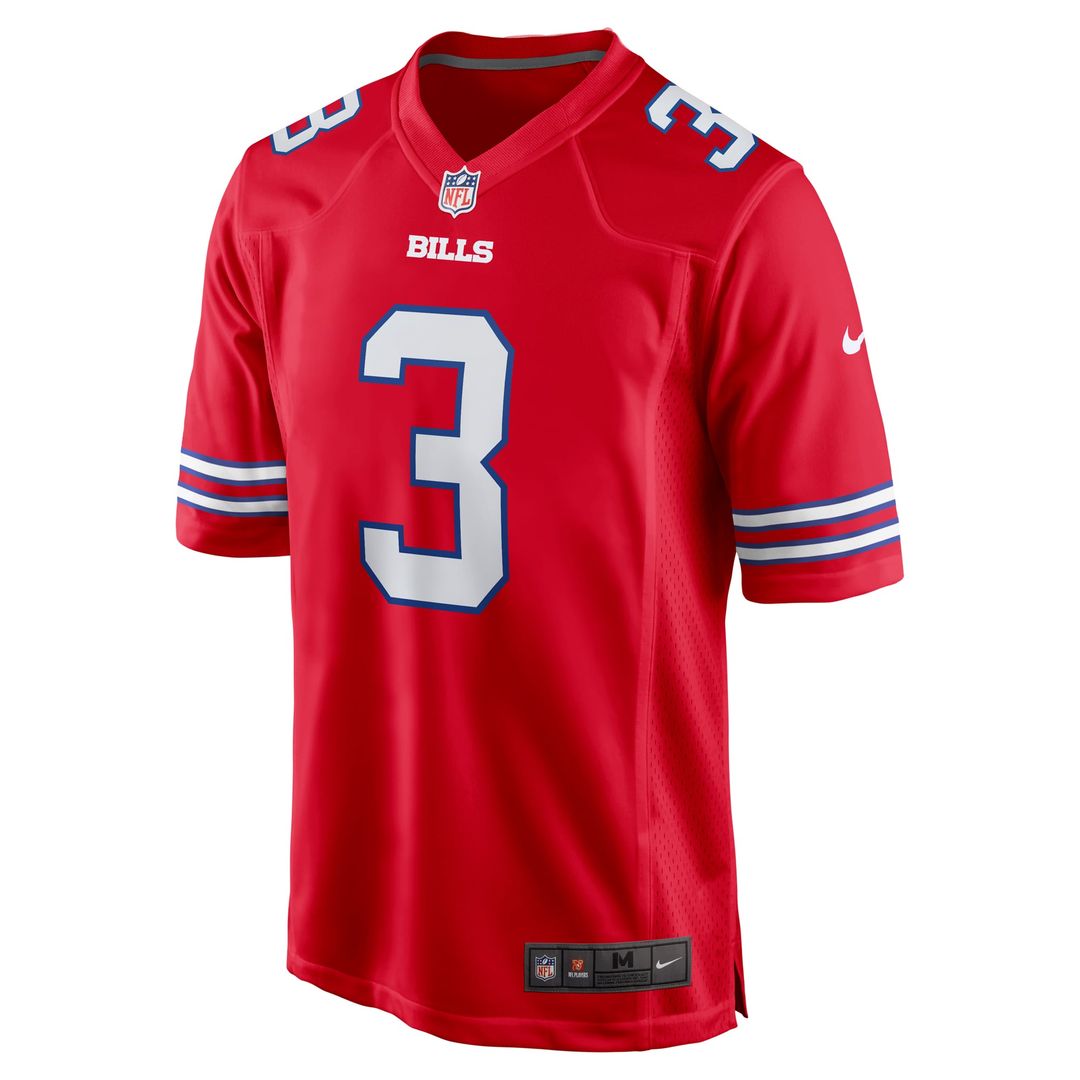 Men's Nike Buffalo Bills Damar Hamlin Red Alternate Game NFL Jersey