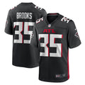 Men's Nike Atlanta Falcons Natrone Brooks Black Team Game NFL Jersey