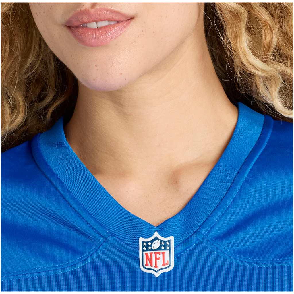 Women's Nike Detroit Lions Larry Borom Blue Team Game NFL Jersey