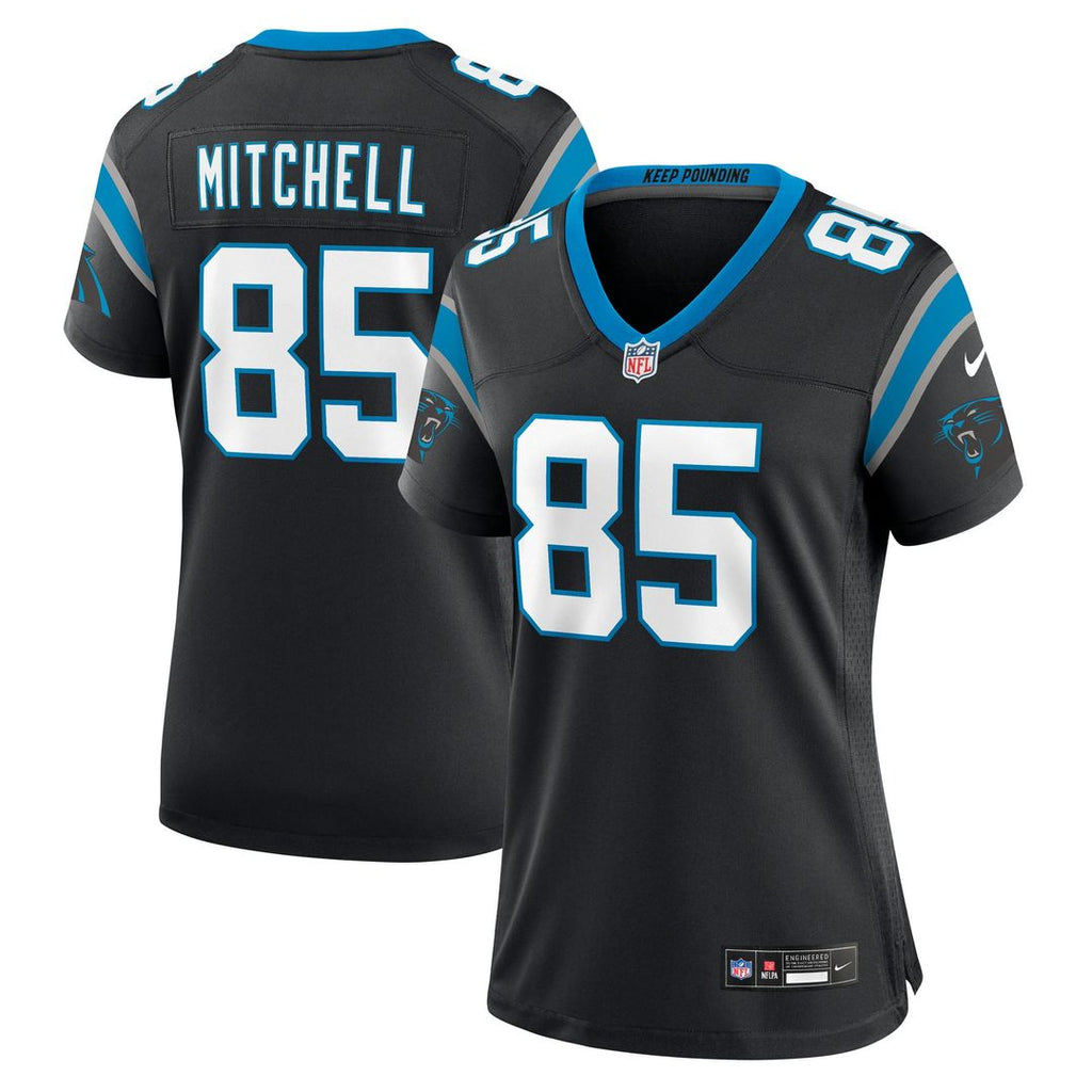Women's Nike Carolina Panthers James Mitchell Black Team Game NFL Jersey