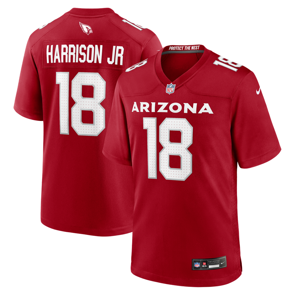 Men's Nike Arizona Cardinals Marvin Harrison Jr. Cardinal Player Game NFL Jersey