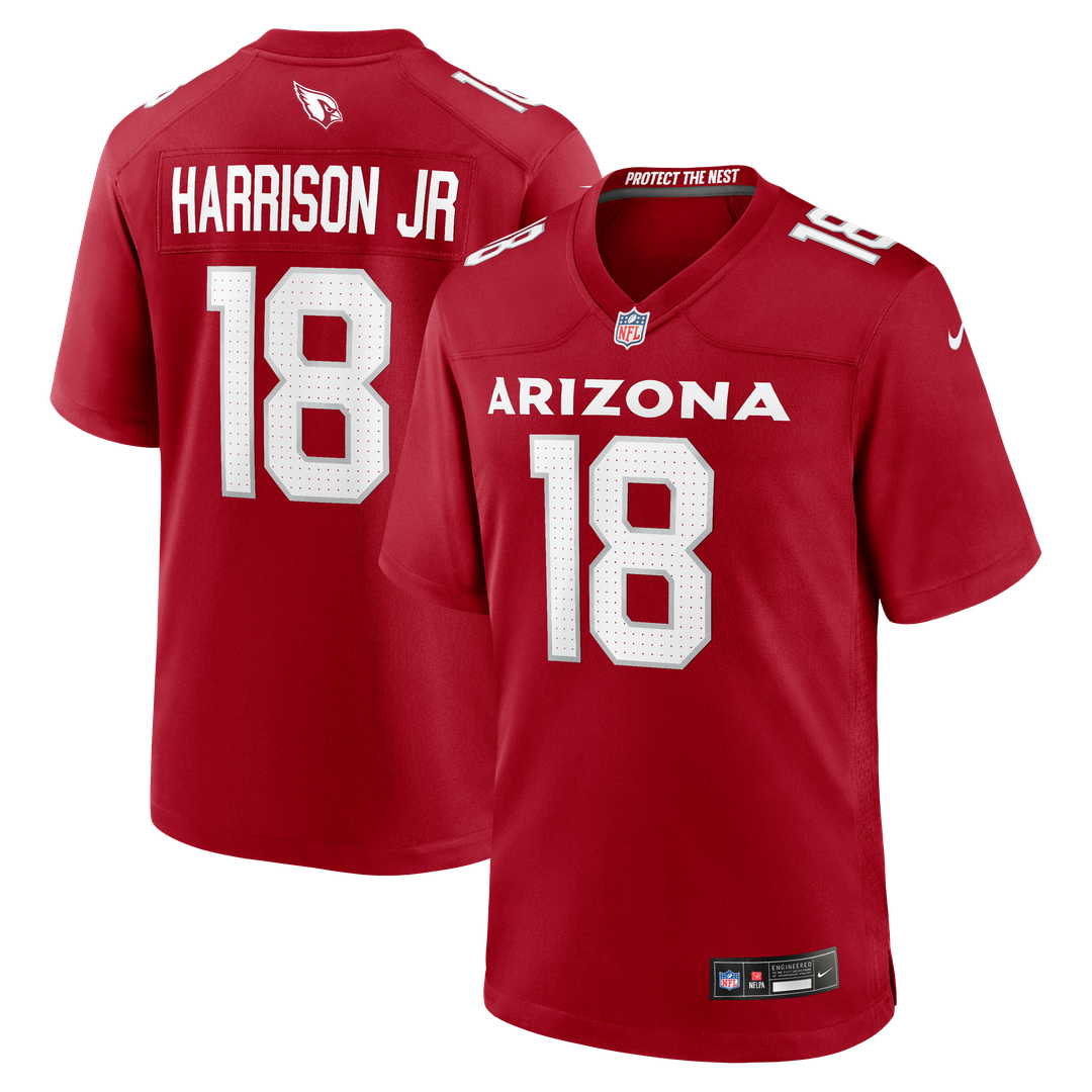 Men's Nike Arizona Cardinals Marvin Harrison Jr. Cardinal Player Game NFL Jersey