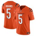 Men's Nike Cincinnati Bengals Tee Higgins Orange Vapor F.U.S.E. Limited NFL Jersey