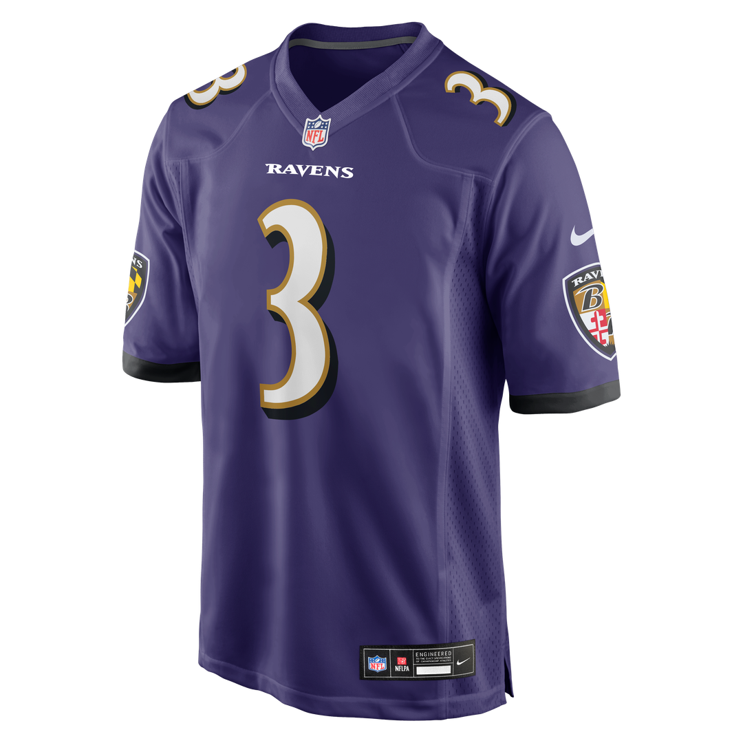 Men's Nike Baltimore Ravens Chidobe Awuzie Purple Team Game NFL Jersey