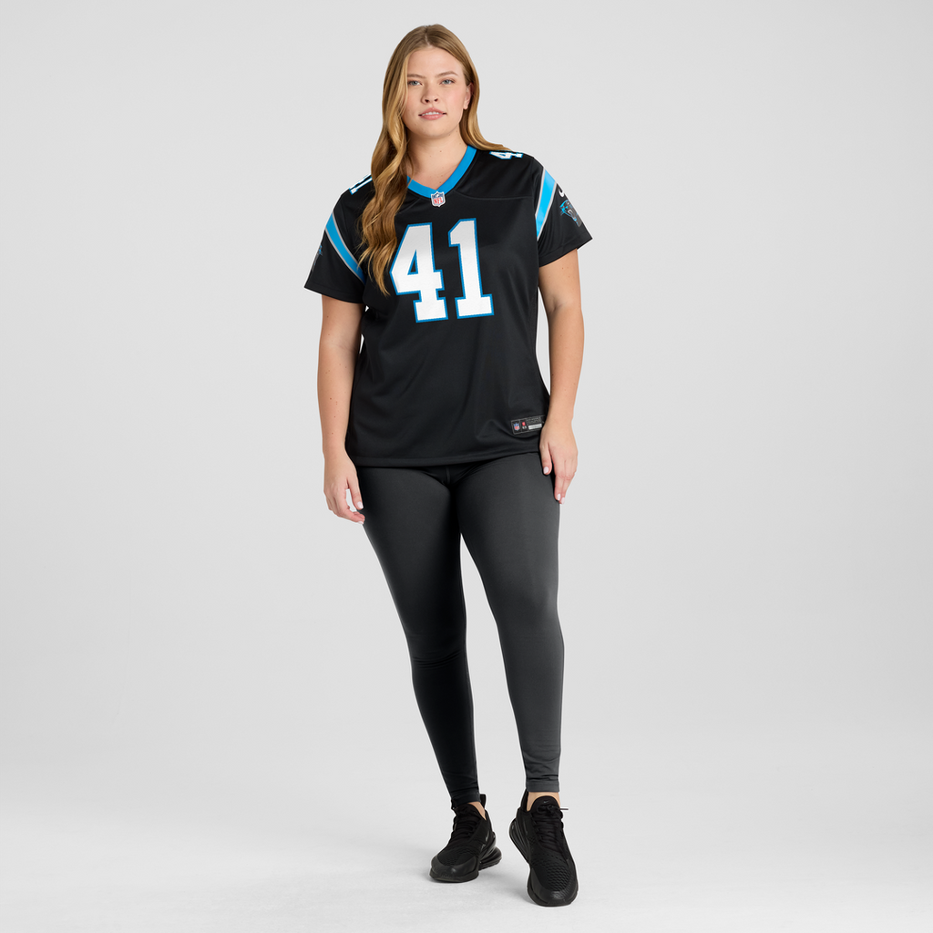 Women's Nike Carolina Panthers Jacoby Windmon Black Team Game NFL Jersey