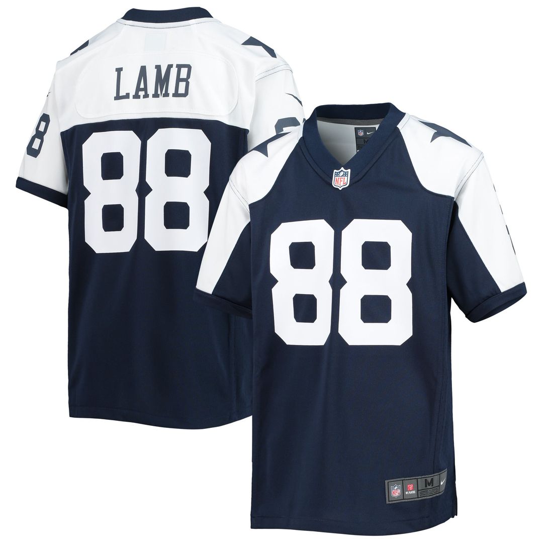 Youth Nike Dallas Cowboys CeeDee Lamb Navy Alternate Team Game NFL Jersey