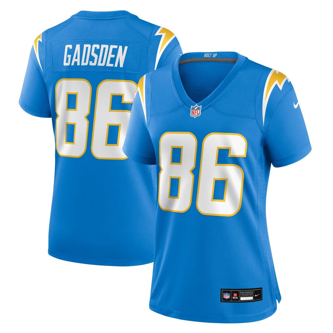 Women's Nike Los Angeles Chargers Oronde Gadsden Navy Alternate 2 Super Chargers Game NFL Jersey