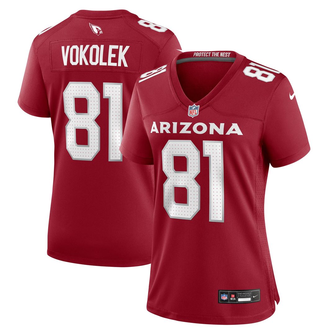 Women's Nike Arizona Cardinals Travis Vokolek Cardinal Game NFL Jersey
