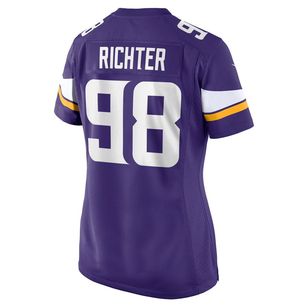 Women's Nike Minnesota Vikings Bo Richter Purple Team Game NFL Jersey